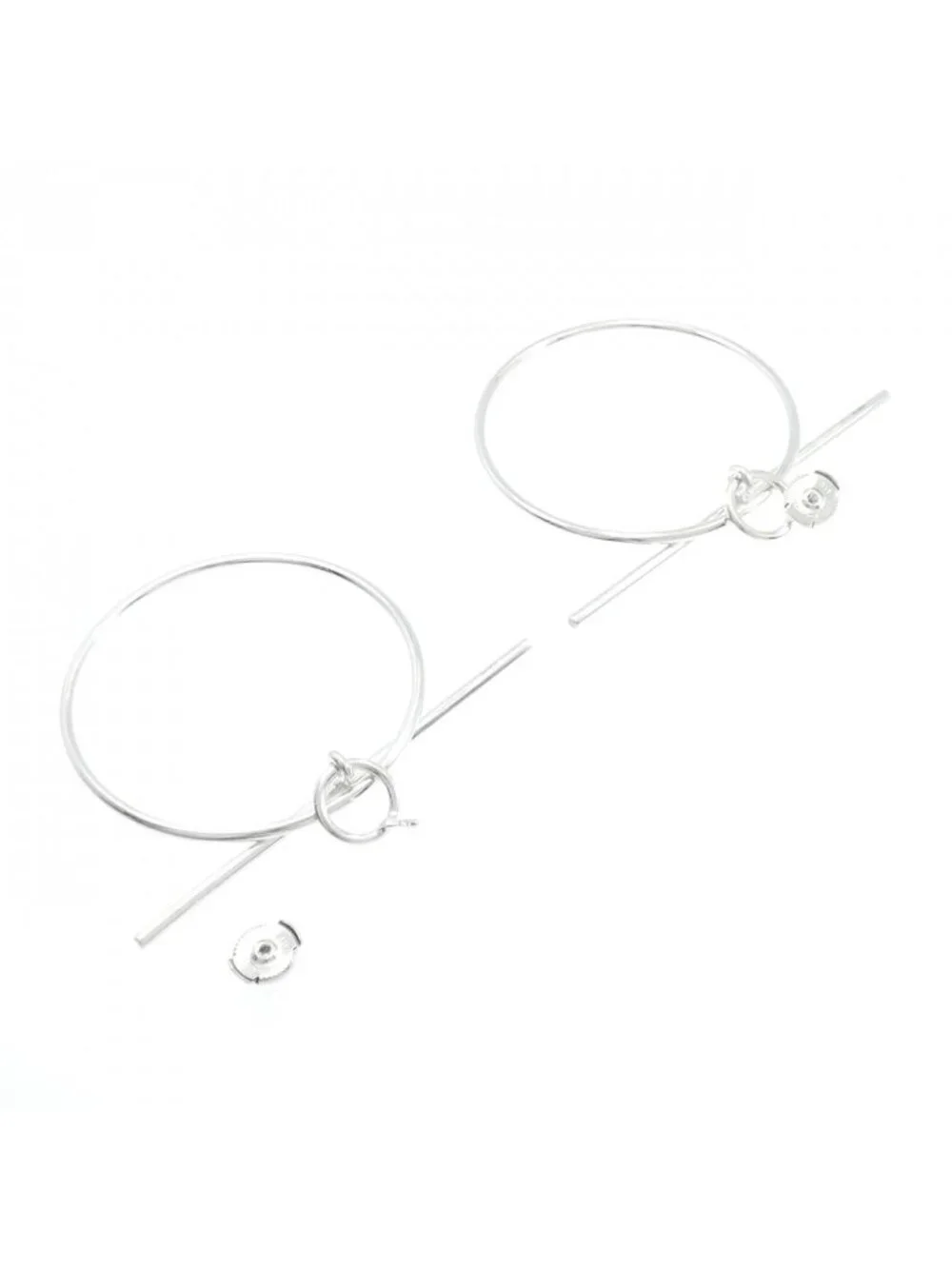 Hermes Echappee Earrings Silver - Picture 3 of 4